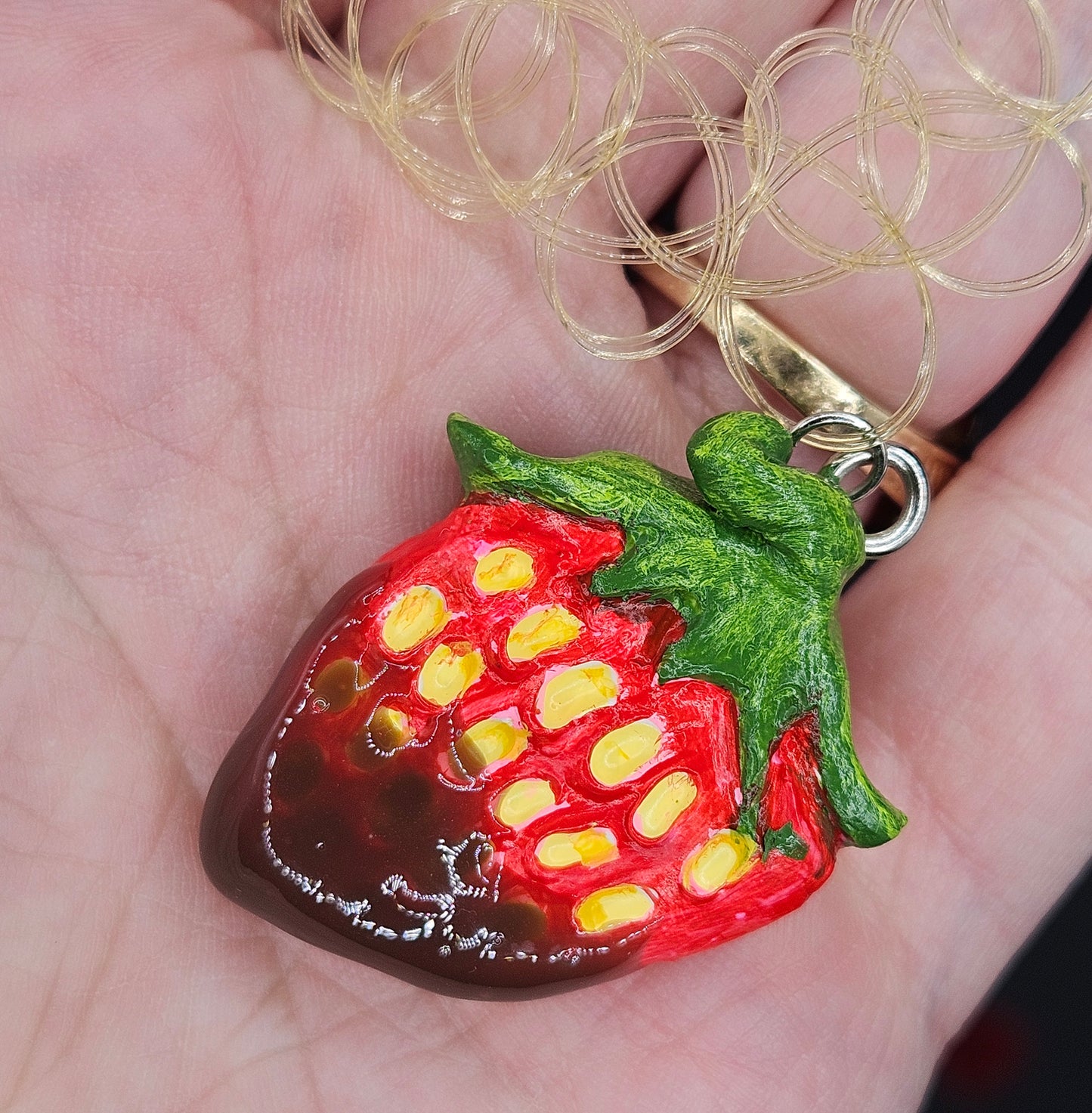 Chocolate strawberry choker